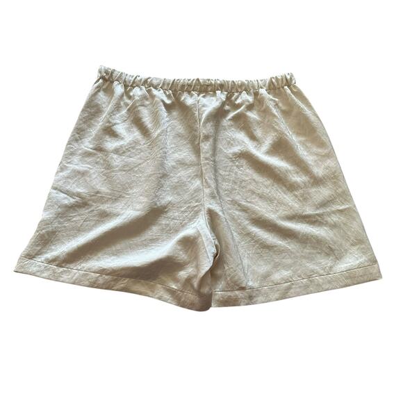 MADEWELL Cake Better Satin Drawstring Pull On Shorts Women's Size Large Cream - Picture 3 of 8